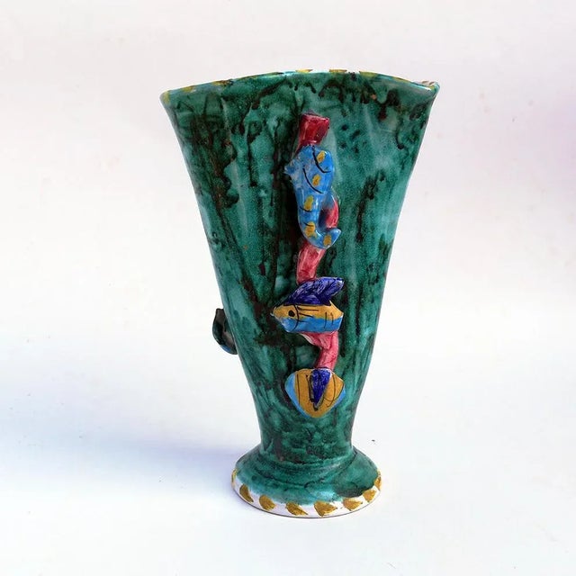 Modern Vase by Salvatore Procida for Procida Vietri, 1970s For Sale - Image 3 of 6