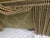 1980s Elegant Custom Made Gold Trellis Pattern Deep Seat Armchair With Bullion Fringe and Slip Covers For Sale - Image 10 of 10