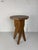 Wood Mid-Century Brutalist Artisanal Handcrafted Pine Stool, France, 1960s For Sale - Image 7 of 18