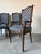 Vintage French Country Louis XVI–Style Carved Wood Frame Dining Chairs – Set of 4 For Sale - Image 4 of 12