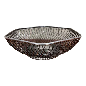 1960s Gorham Original Silver Bowl Wire Basket