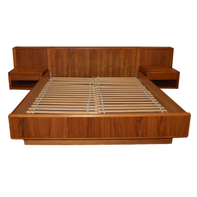 Danish Teak Platform Bed Queen Size Chairish