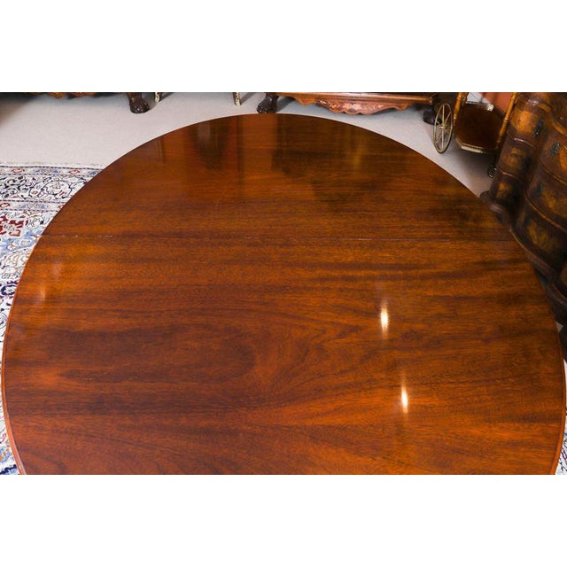Vintage Regency Revival Oval Dining Table from William Tillman, 1990s For Sale - Image 13 of 16