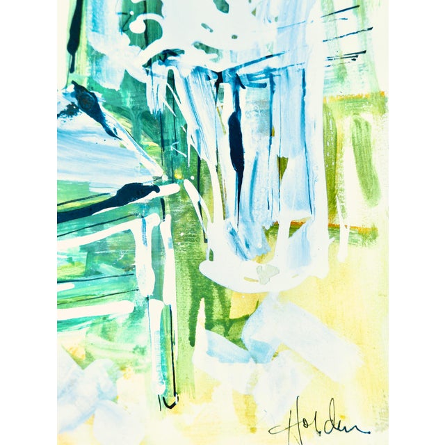 Contemporary Green Garden Painting Chairish