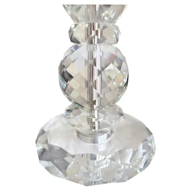 Ralph Lauren Diamond Cut Crystal Table Lamps, Pair For Sale In Philadelphia - Image 6 of 9