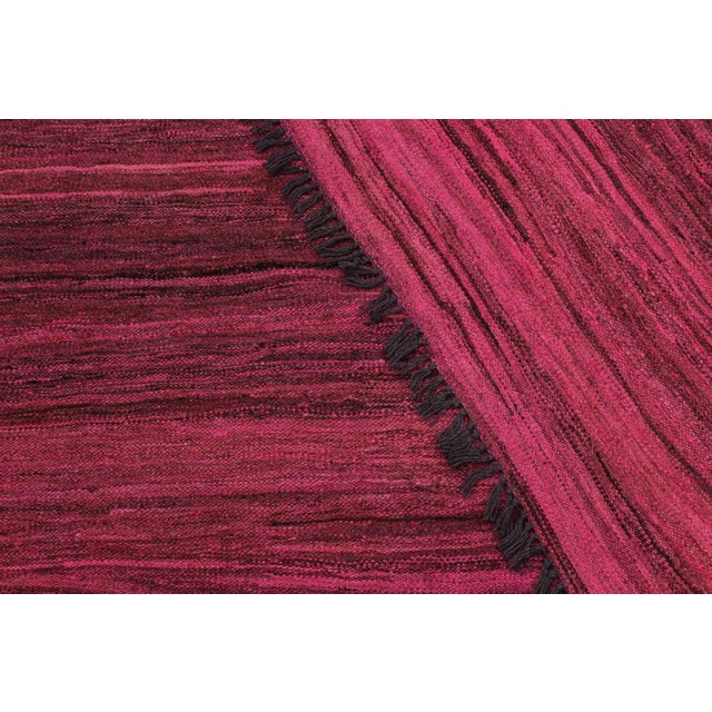 Caucasian Kilim Pink Brown Wool Rug - 5'9" X 7'6" For Sale In New York - Image 6 of 7