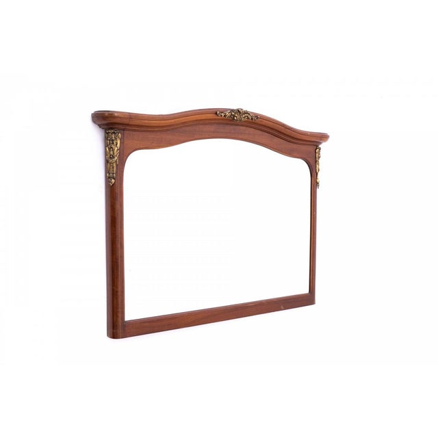 Antique Mirror in Walnut, France, 1890 For Sale - Image 5 of 6