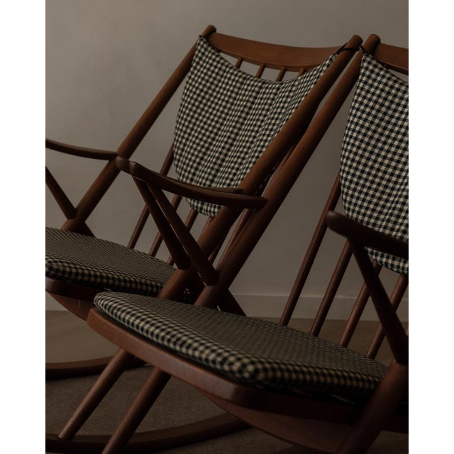Vintage Danish Teak Rocking Chairs by Frank Reenskaug for Bramin, 1950s, Set of 2 For Sale - Image 18 of 18