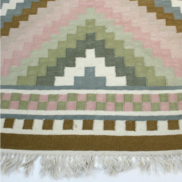 2000 - 2009 Modern Flat Weave Kelim Rug For Sale - Image 5 of 10
