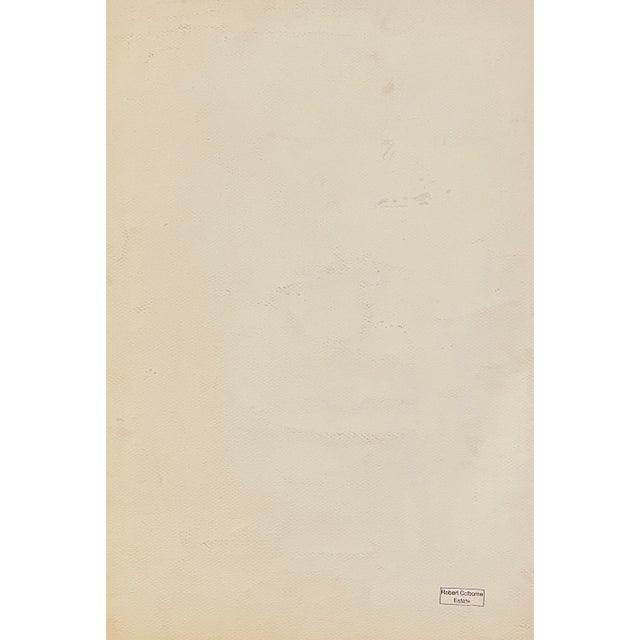 1955 Robert ColborneStill Life With Vase Painting For Sale - Image 4 of 4