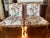 Antique Designer Fabric Upholstered Side Chairs - a Pair For Sale - Image 12 of 12