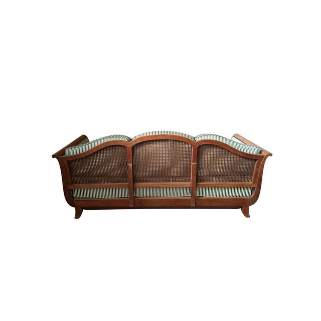 Wood Vintage Three-Seater Sofa, 1940s For Sale - Image 7 of 17