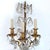 Pair Large French Louis XV Style Gilt Brass and Crystal Three-Light Wall Sconces For Sale - Image 10 of 12