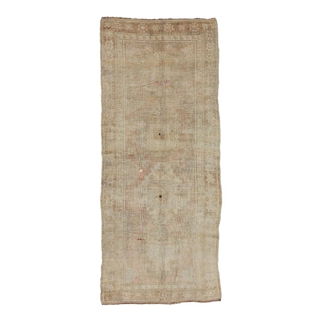 Mid 20th Century Mid 20th Century Washed Out Vintage Kars Rug For Sale