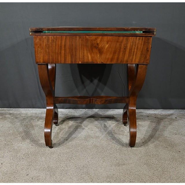 Burl Mahogany Games Table For Sale - Image 18 of 18