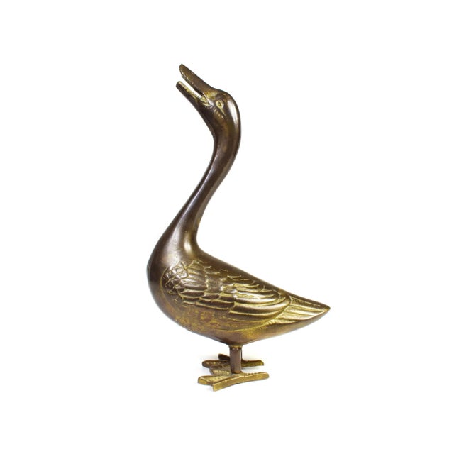 Beautiful brass duck figurine will enhance any home decor. It is a great piece to add to any decor or our collection. Made...