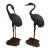 Pair of 20th Century Large Garden Heron Sculptures For Sale