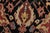 Black Heriz Rug 5’11” X 8’9” Black Wool Vintage Traditional Hand-Knotted Carpet For Sale - Image 8 of 15