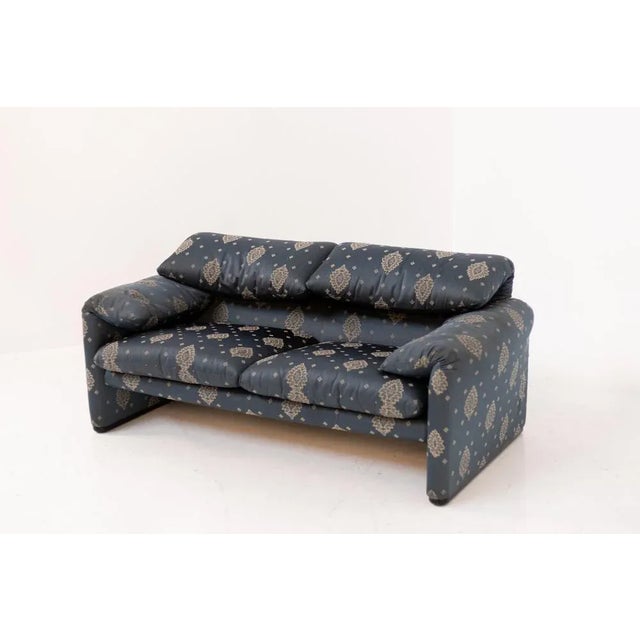 Blue Maralunga Sofa by Vico Magistretti for Cassina For Sale - Image 18 of 18