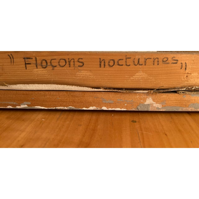 René Zigg, Flocons Nocturnes, 1997, Oil on Canvas, Framed For Sale - Image 12 of 14