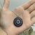 Gemstone 11 CTW Blue Sapphire & Diamond Halo Pendant in 925 Sterling Silver For Sale - Image 7 of 14