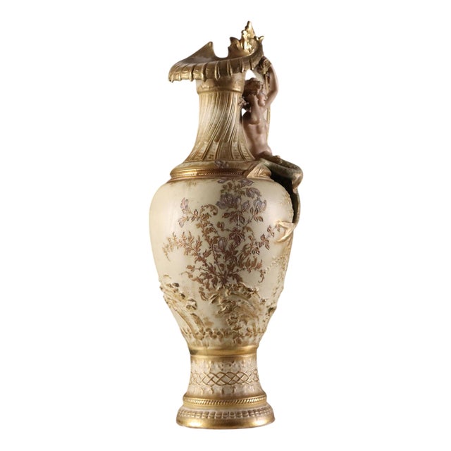 Amphora-Shaped Vase in Porcelain from Teplitz For Sale