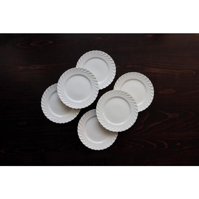Ceramic Vintage Twisted Dinner Plates in White Limoges Porcelain from Haviland, 1970s, Set of 6 For Sale - Image 7 of 7