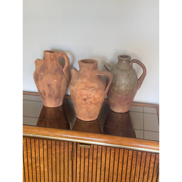 Vintage Primitive Clay Vessel Jug For Sale In Philadelphia - Image 6 of 8