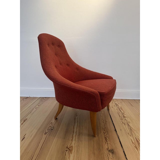 Modern Eva Armchair by Kerstin Hörlin-Holmquist for Nordiska Kompaniet For Sale - Image 3 of 6