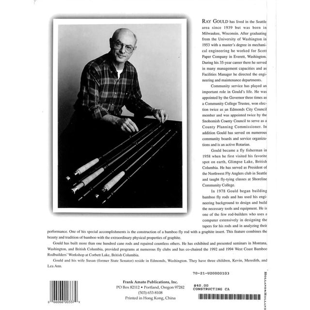 1990s "Constructing Cane Rods: Secrets of the Bamboo Fly Rod" 1998 Gould, Ray For Sale - Image 5 of 10