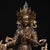 Metal Large Vintage Gilt Bronze Green Tara Statue / Tibetan Buddhist Figure For Sale - Image 7 of 9