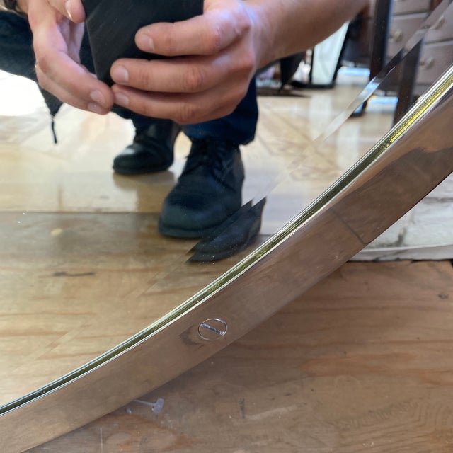 Restoration Hardware Round Bistro Mirror | Chairish