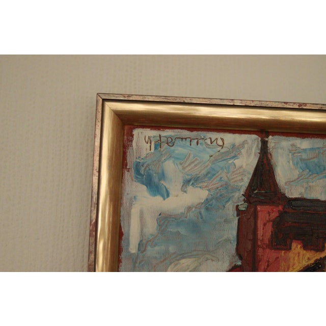 Wilhelm Henning, City II, 1950s, Oil on Panel, Framed For Sale - Image 4 of 13