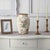 Modern Mid 20th Century Ceramic Floral Print Vase Tuscan Style Decor For Sale - Image 3 of 3