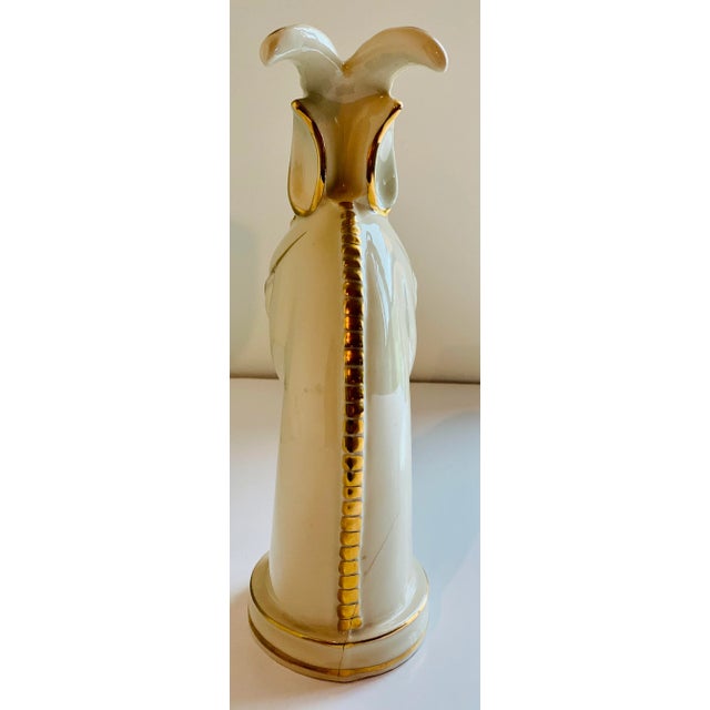 Early 20th Century Vintage Art Deco Ceramic Gazelle Figurine in the ‘Style of Royal Haeger’, Circa 1930s For Sale - Image 5 of 10