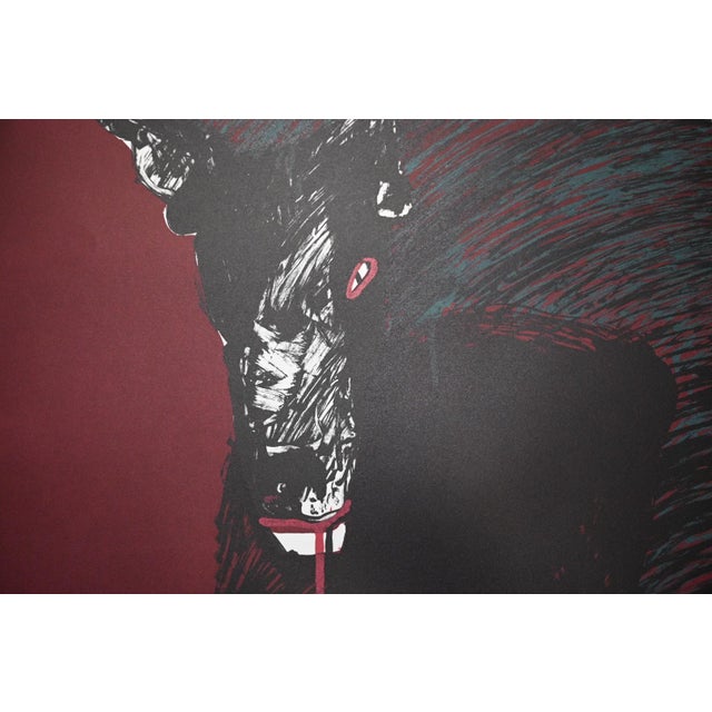 Modern Fritz Scholder "Portrait of a Werewolf" Lithograph, 1982, Signed Hors Commerce Edition For Sale - Image 3 of 6