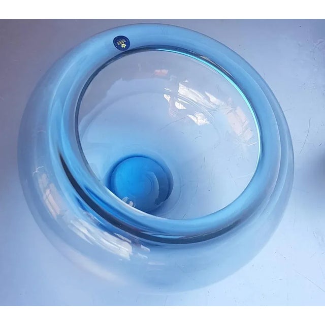 Royal Copenhagen Mid-Century Lightblue Holmegaard Provence Bowl by Per Lütken for Royal Copenhagen For Sale - Image 4 of 4