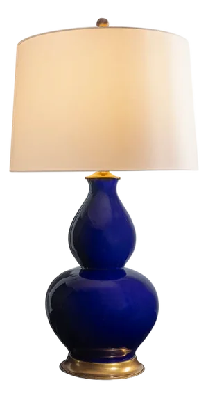 Rockford Navy Double Gourd Lamp