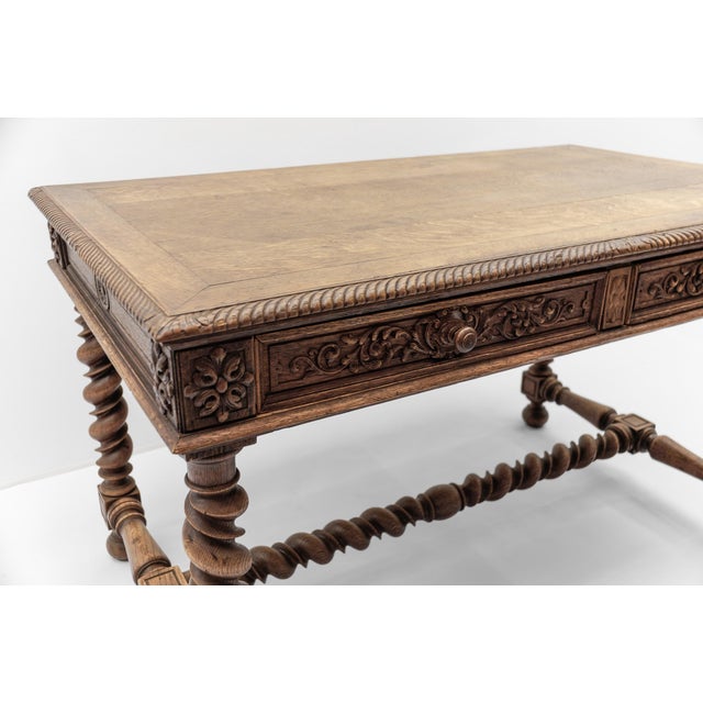 French Barley Twist Writing Desk For Sale - Image 10 of 17