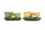 Check out this fun set of 2 McCoy pottery double plant planters. Birds and tulips. GREEN PLANTER WITH YELLOW BIRD 10.5" x...