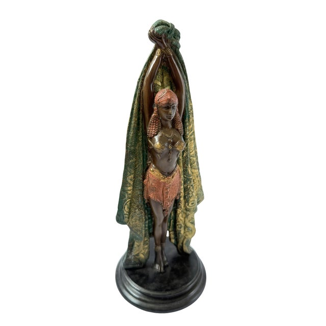 Art Deco Bronze “Draped Dancer” Sculpture For Sale In Dallas - Image 6 of 6