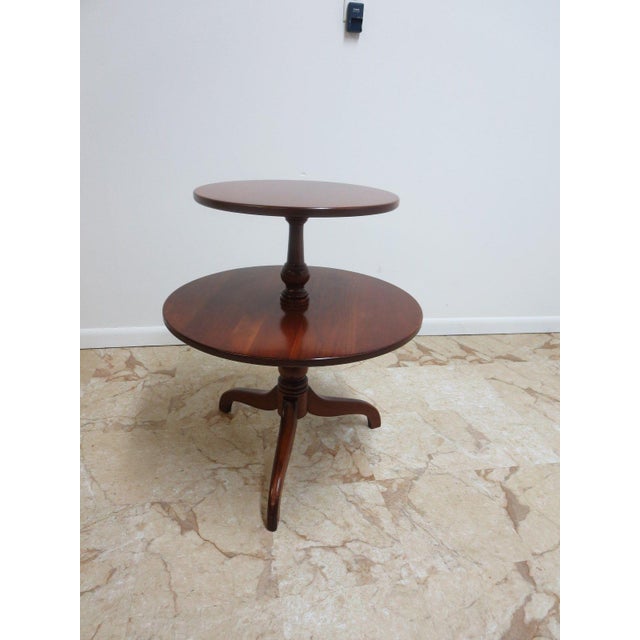 Ethan Allen Sheffield Solid Cherry End Table Chairish