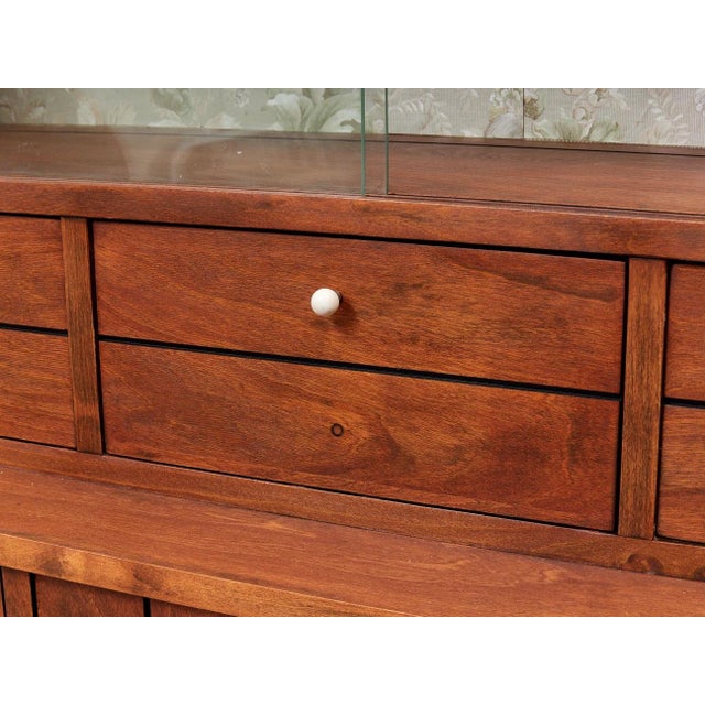 Burnt Umber American of Martinsville Hutch For Sale - Image 8 of 12