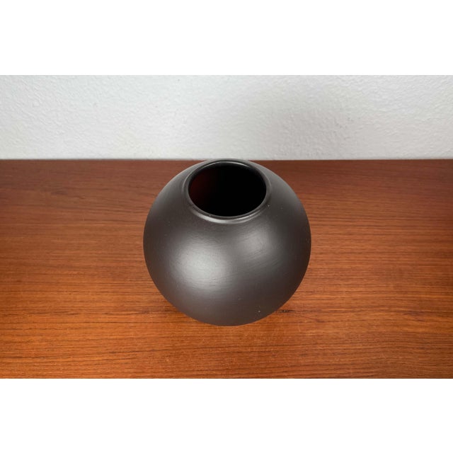 Mid-Century Modern German Wormser Terra-Sigillata Pottery Ball Vase, 1960s For Sale - Image 6 of 12