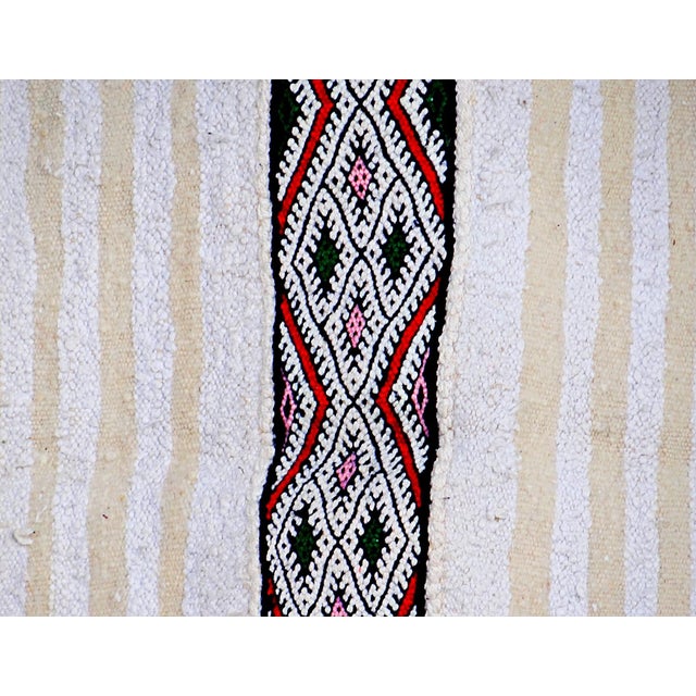 Moroccan Berber Handira Rug in Wool with Sequins, 1970s For Sale - Image 13 of 15