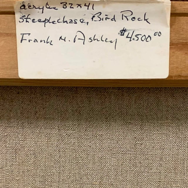 'Steeplechase, Los Altos Hunt' by Frank Ashley, St. Martin's School, Pennsylvania Academy of Fine Arts, Art Students' League, Carmel Art Association For Sale - Image 9 of 10