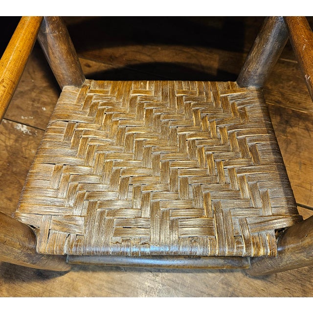 Antique Early American Child's Ladder Back Chair. For Sale - Image 9 of 12