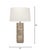 Contemporary Canyon Table Lamp, Sand Grey Wood Veneer For Sale - Image 3 of 6