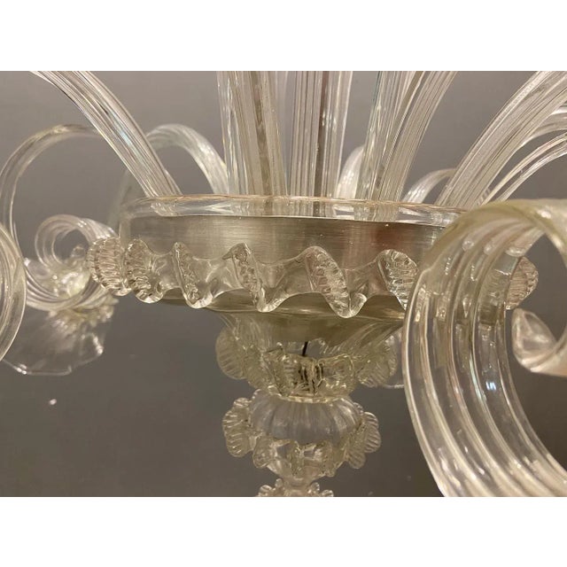 Large Venetian Murano Glass Chandelier, 1960s For Sale - Image 7 of 13
