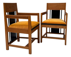 Art Deco Modernist High Back Armchairs from Cor Alons, 1927, Set of 2
